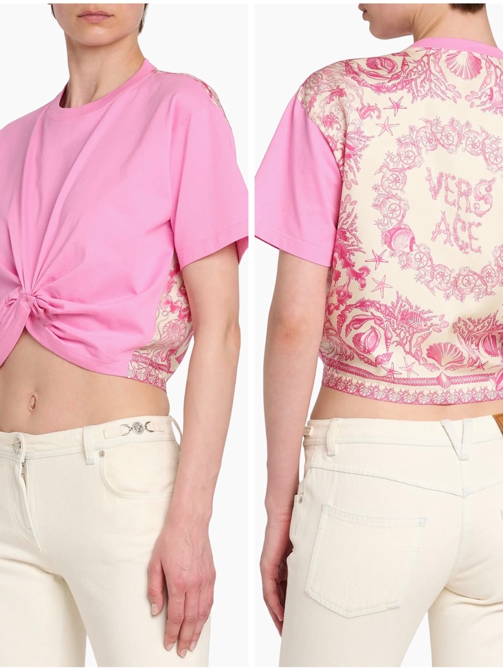 Versace Barocco Sea T-Shirt size 40/us size 4